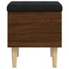 Storage Bench in Brown Oak Look 42 x 42 x 46 cm