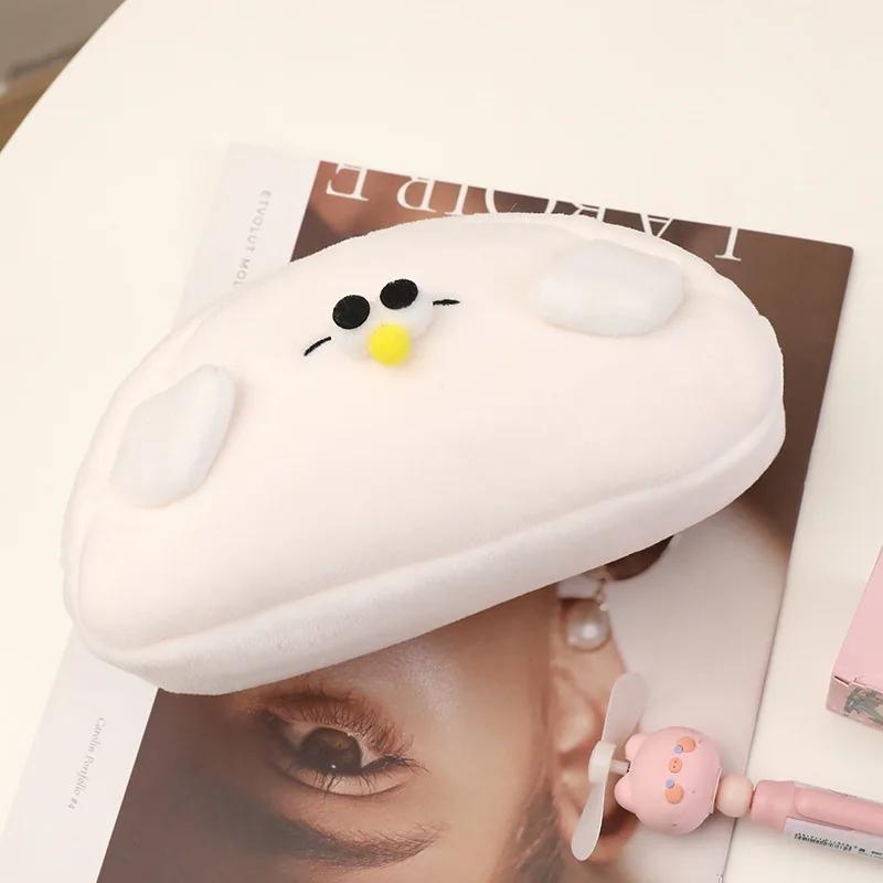 Cute Funny Seagulls Plush Pencil Bag