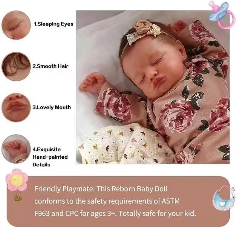 Siliconen Reborn Baby Pop Met Handgeschilderde Kenmerken Voor Verzamelaars En Cadeau Geven