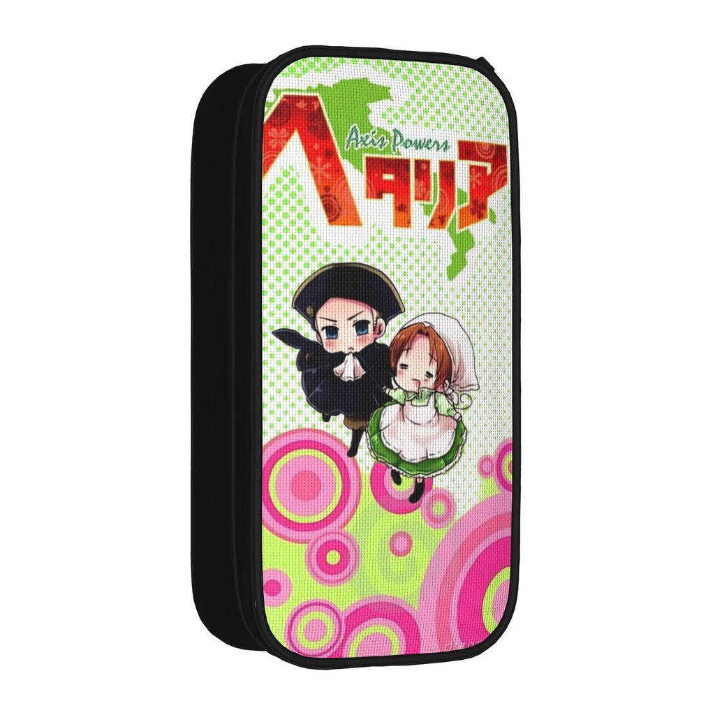 Hetalias Axis Powers Pencil Cases Classic Pen Bag Girls Boys Large Storage School Supplies Zipper Pencilcases