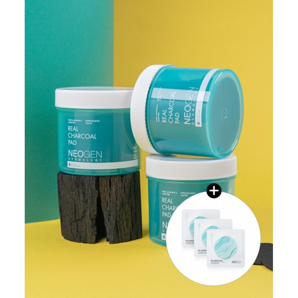 Neogen Real Charcoal Pads 60 шт. + 1 упаковка угольных дисков из 3 шт. none