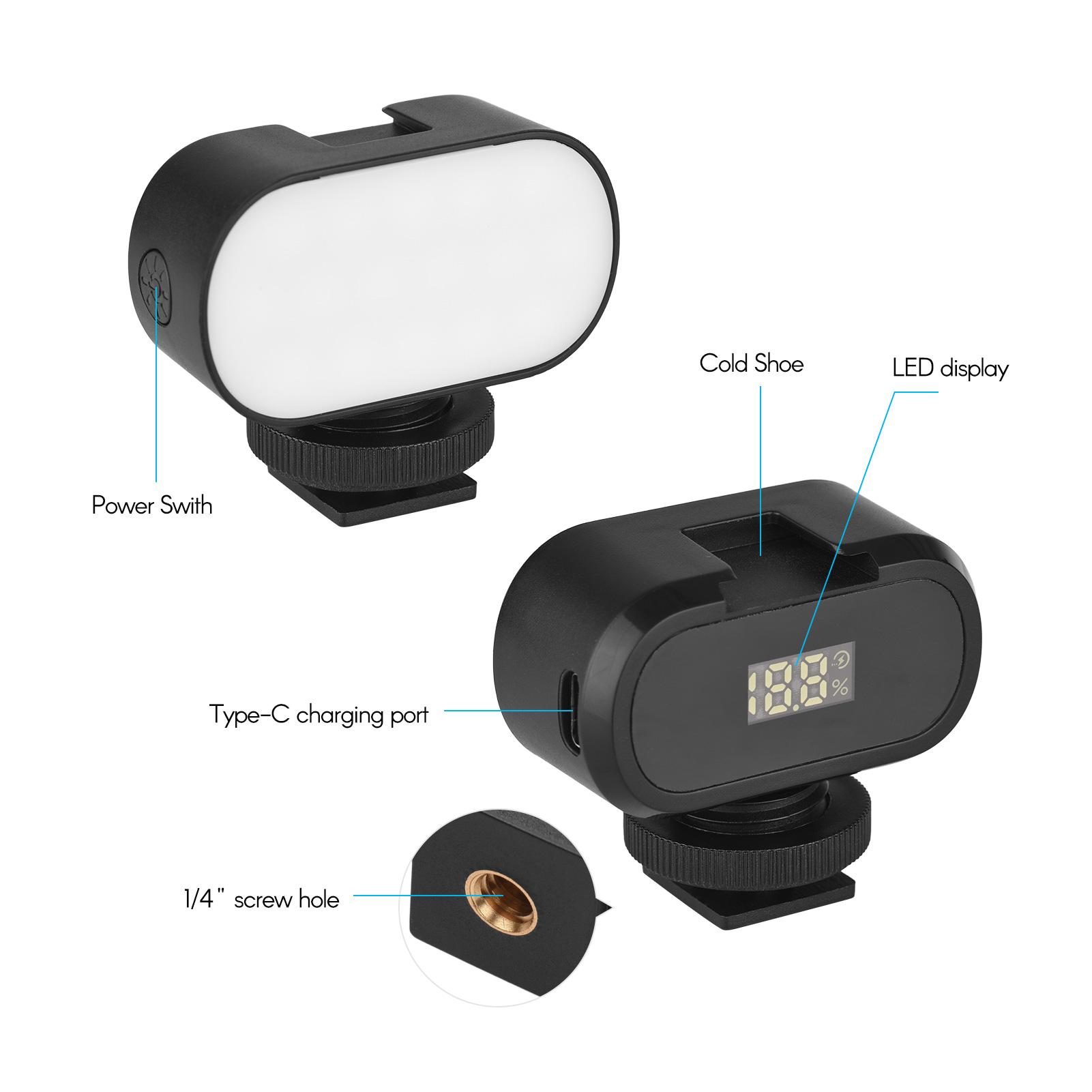 Andoer ST15RGB Мини-светодиодная видеолампа RGB Vlog заполняющая лампа 7 цветных ламп — фото 6