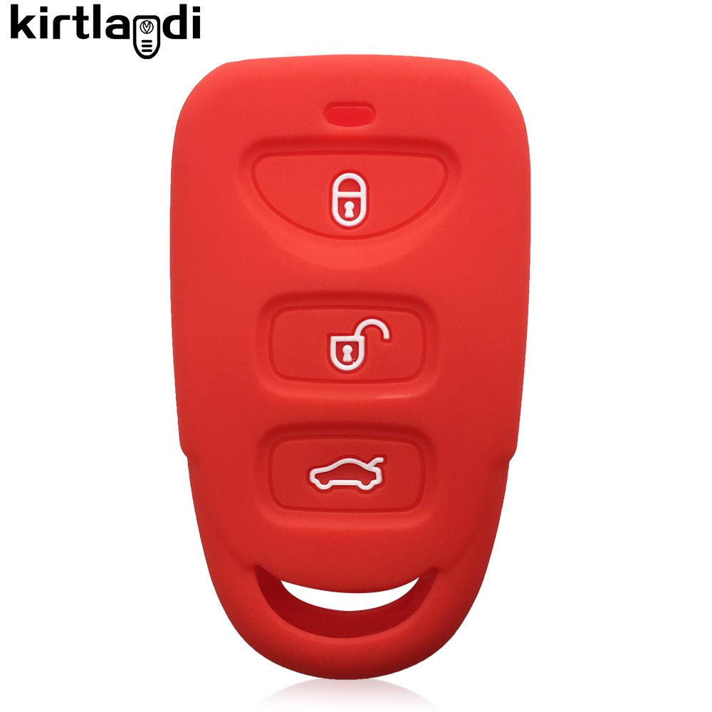 Silikonový obal držák na klíče od auta pro Kia Magentis Carens Sonata sorento rio soul forte pro Hyundai Tucson accent Santa Fe Avante
