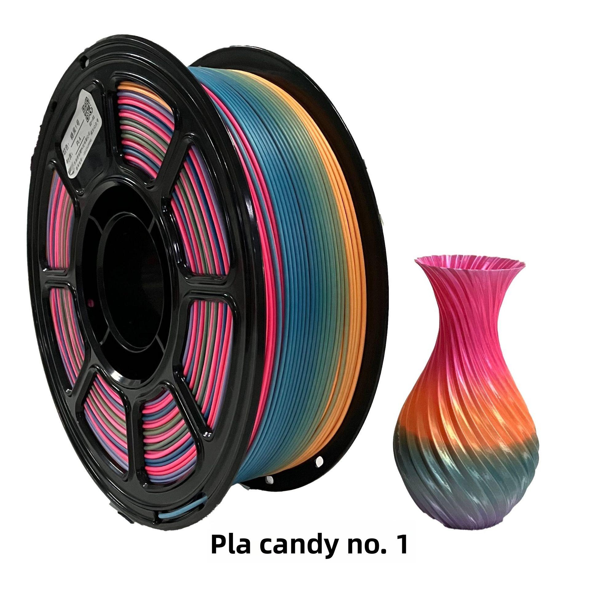 PLA 3D Printing Filament 1.75mm Diameter Model PLA Candy No. 1 Candy Colors Stable Print Quality Consistent Color Standards 1KG PLA&3D Printing Filaments&PLA