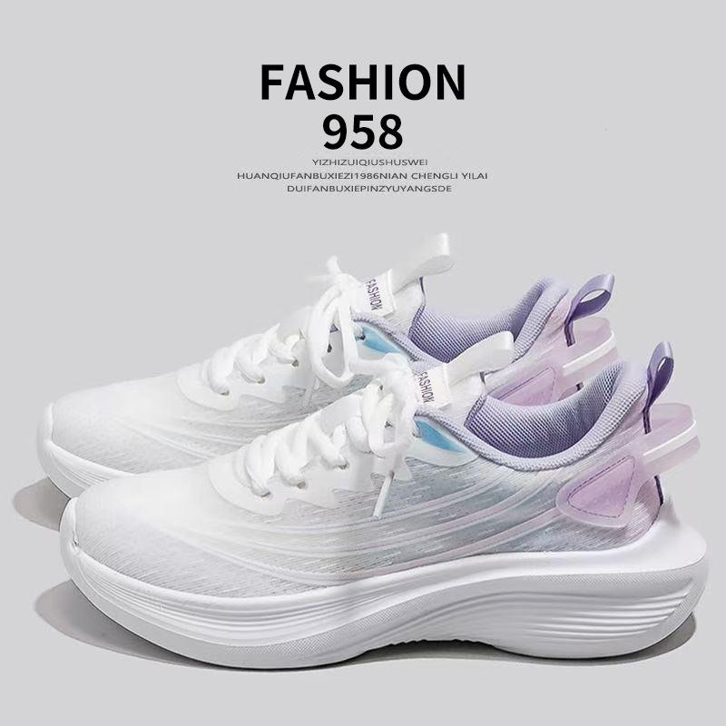 

Кроссовки женские 2025 осень вязаные женские туфли новые сетчатые дышащие полые повседневные на мягкой подошве универсальные кроссовки для бега 40