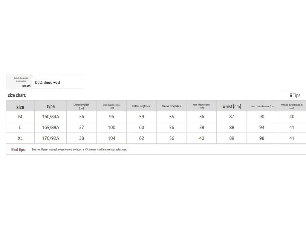 Mokana Women's Basic Round Neck 99% Wool Sweater MKNJD2848