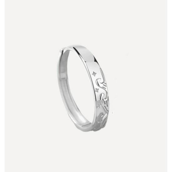 Star Accompanying Ring Female Elegance Sweet Temperament Versatile Ring Opening Design Hand Accessories Premium