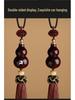 Red Sandalwood Gourd Car Pendant for Safe Travels - Unisex Rearview Mirror Charm