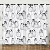 Curtain Cartoon Marine Life Jellyfish 3D Digital Printing Blackout Curtain Perforated Bay Window