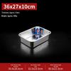 304 Stainless Steel Rectangular Food Storage Tray with Lid