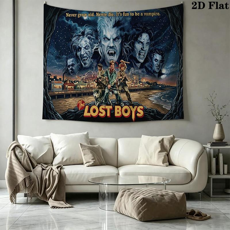 The Lost Boys Wall Tapestry Aesthetic Wall Hanging Printed Fabric Blanket Decorative Tapestries for Bedroom Living Room Home Decor