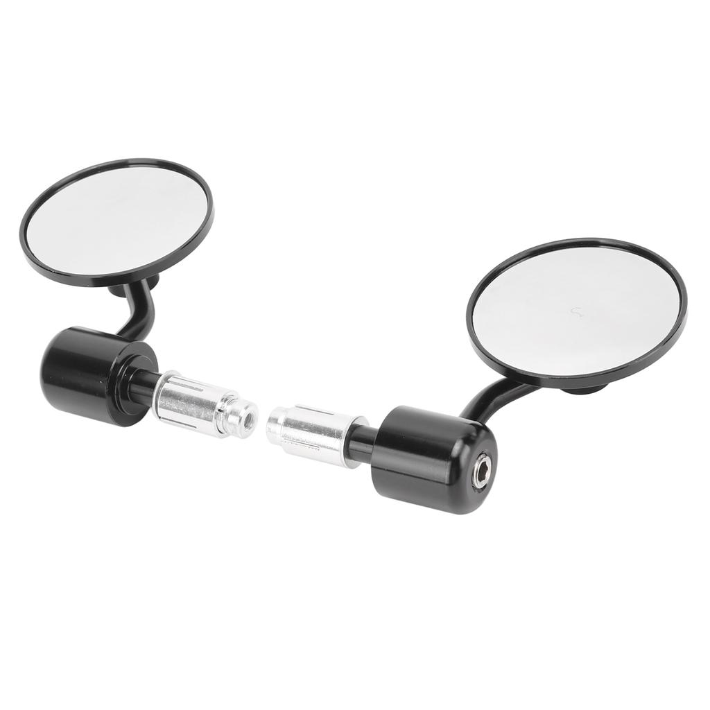 1 Pair Motorcycle Handle Bar End Mirrors Round 7 8in Rear View Mirror Replacement for Aprilia Tuono Mana Dorsoduro