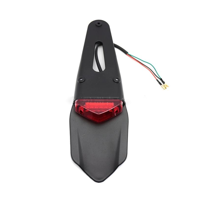 Motorcycle Rear Fender License Plate Bracket Holder LED Tail Light Rear Stop Brake Lamp for Enduro CR EXC WRF 250 400 426 450