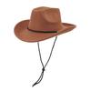 High-quality wool felt hat with windproof strap, stage hat, jazz hat, European and American festival carnival cowboy hat, knight's hat, trendy