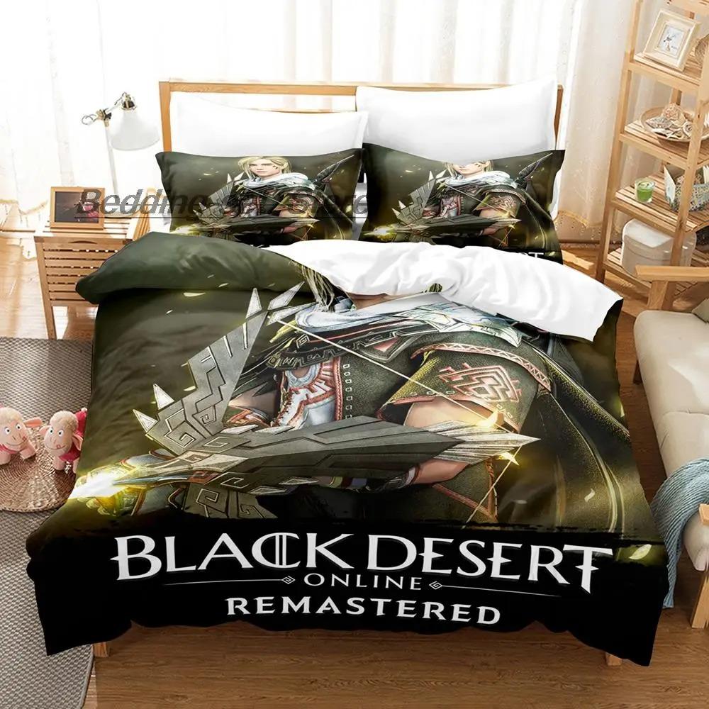 Spel Black desert Sängkläder Set Enkel Twin Full Queen King Size Sängset Vuxen Barn Sovrum Påslakan Set Anime Lakan Set