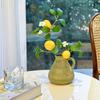 Lemon Tree Branches with Artificial Flowers for Decorative Display