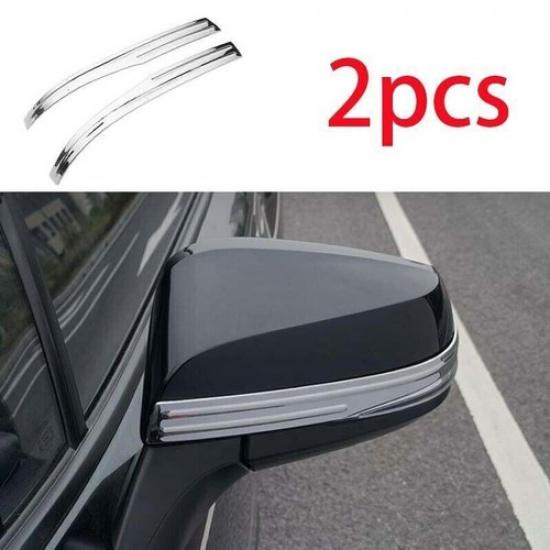 Steel - Chrome Rear View Side Door Mirror Strip For Toyota Corolla Cross