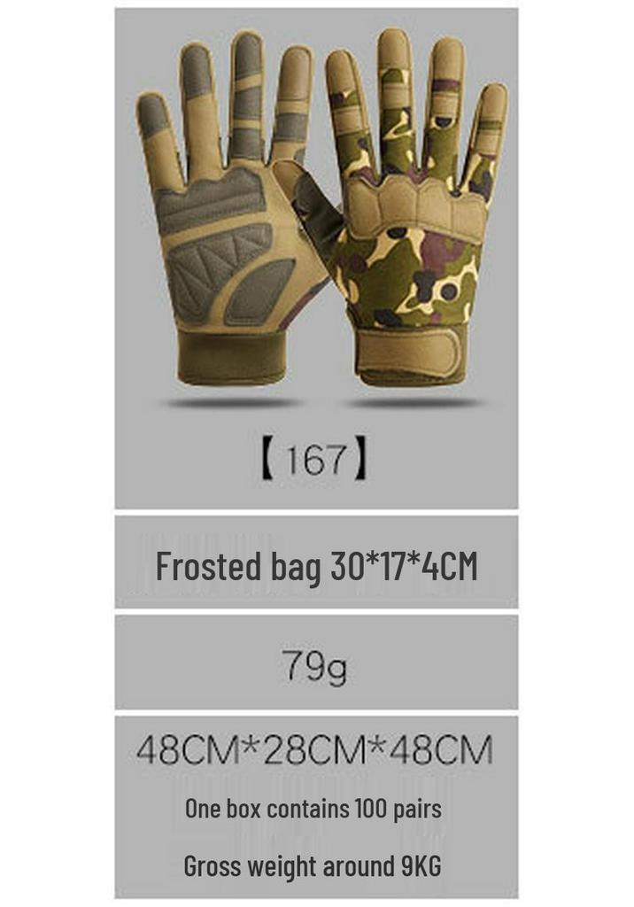 Tactical Full-Finger Non-slip Cut-Resistant Touchscreen Gloves for Outdoor Sports & Cycling
