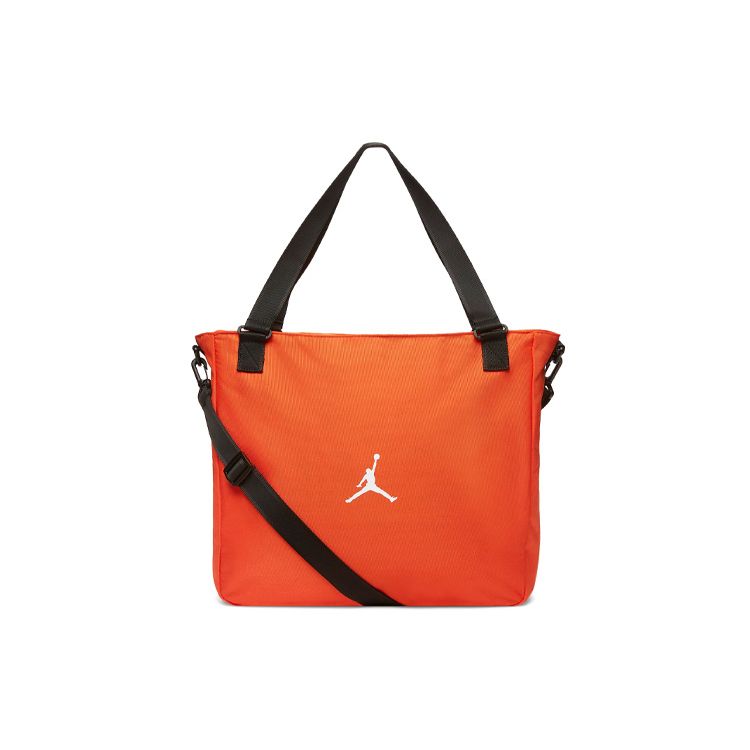 

Jordan Basic Small Logo Large Capacity Polyester Nylon Tote Bag Shopping Bag Crossbody Handbag Unisex Tote Bags Orange DM0520-869 Orange