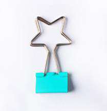 10pcs New Pentagram Long Tail Clip Cute Long Tail Clip Color Long Tail Clip Shaped Long Tail Clip Office Clip