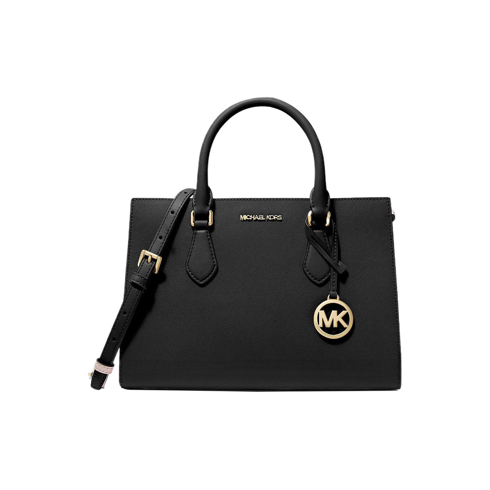 Michael Kors Mk Sheila Solid Color Minimalist Zipper Tote Bag Women tote bags Black 35S3G6HS2L-0001 Basic Set (Bag+Dust Bag)