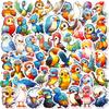 50 Stück Niedliche Vogelaufkleber Tier Eule Papagei Kinder Cartoon Wasserdichter Aufkleber Kühlschrank Aufkleber Dekoration M512