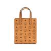 MCM Klassik Classic Monogram All-Print Leather Trim Tote Bag Shoulder Bag Mini Women's Brown Patchwork