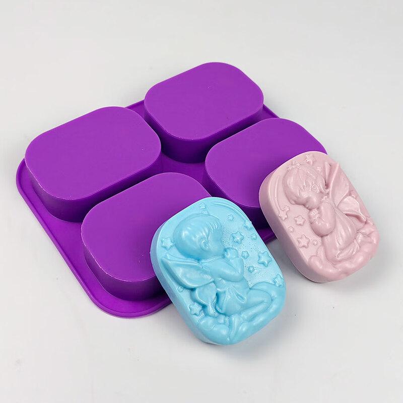 Four-Cavity Angel Silicone Craft Mold