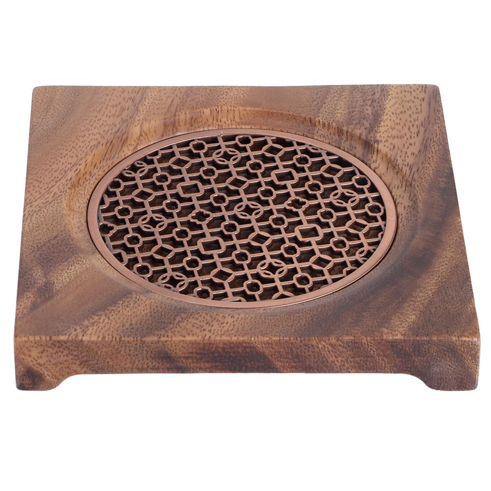 Household Innovative Walnut Square Teapot Mat Heat Insulation Coaster Tea Accessories
