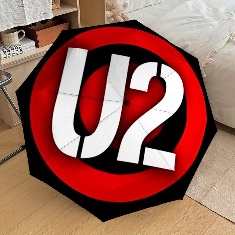 

1pc U2, Music Band Logo Automatic Open/Close Umbrella, Lightweight Design for Everyone,Durable Canopy yy251014037