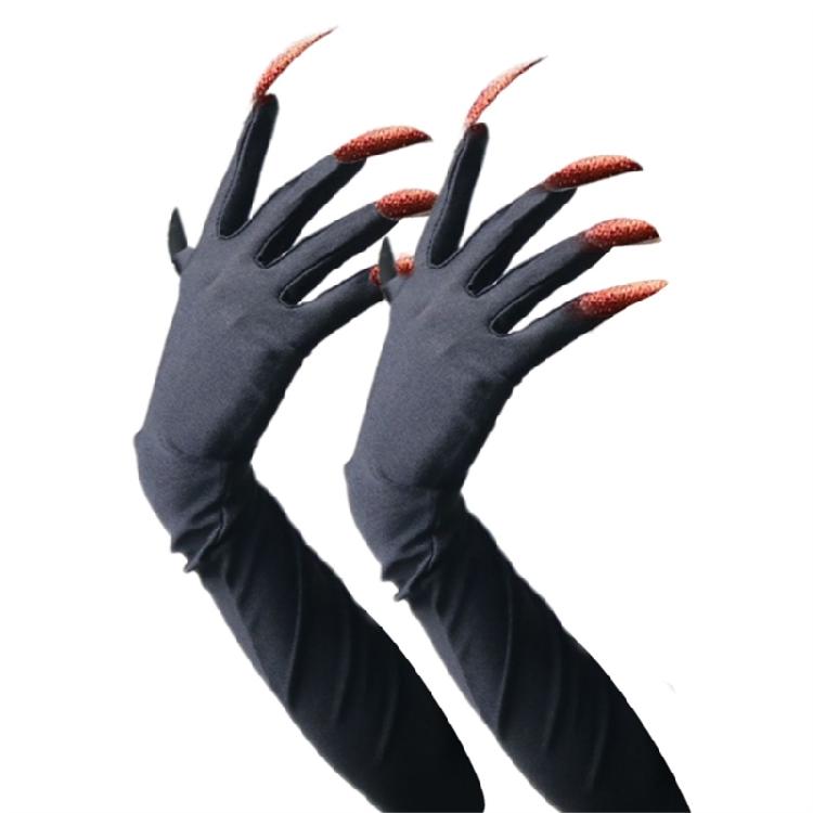 Lange Nägel Handschuhe Elastische Pfoten Armhandschuhe Für Punk Outfit Kostümpartys Abendveranstaltung Anzieh Zubehör Armschmuck