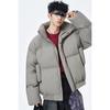 51 Hip-Hop Winter American-Style Solid Color Loose Stand-Up Collar Padded Jacket Cotton Coat Unisex Trendy Thick Warm Cotton-Padded Jacket Outerwear