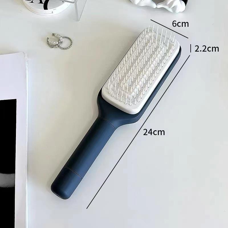 Rotating Telescopic Anti-static Massage Comb with Air Cushion for Women - Negative Ion Hair Smoothing