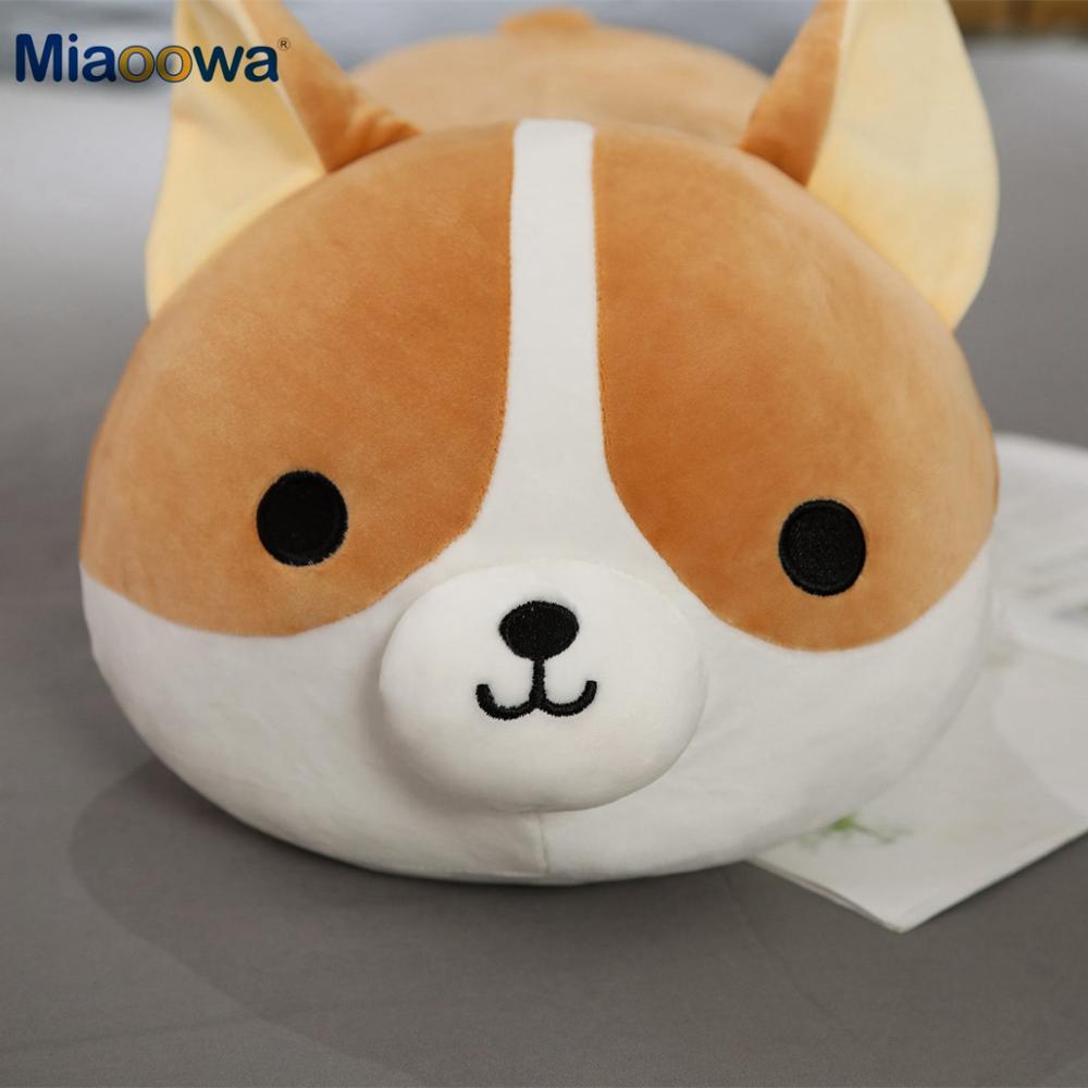Giant Size Cute Corgi Dog Plush Toys Stuffed Animal Puppy Dog Pillow Soft Lovely Doll Kawaii Christmas Gift for Kids