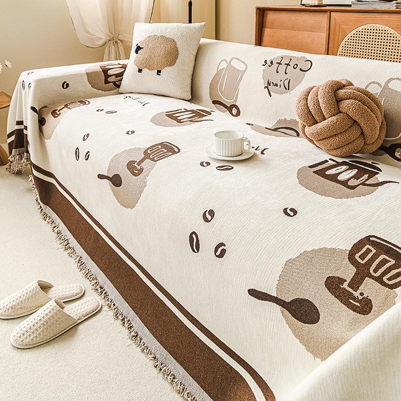 

INS стиль синельное полотенце для дивана, полное покрытие, нескользящее универсальное покрытие для дивана, универсальный чехол, универсальное полотенце для четырех сезонов 180*130cm