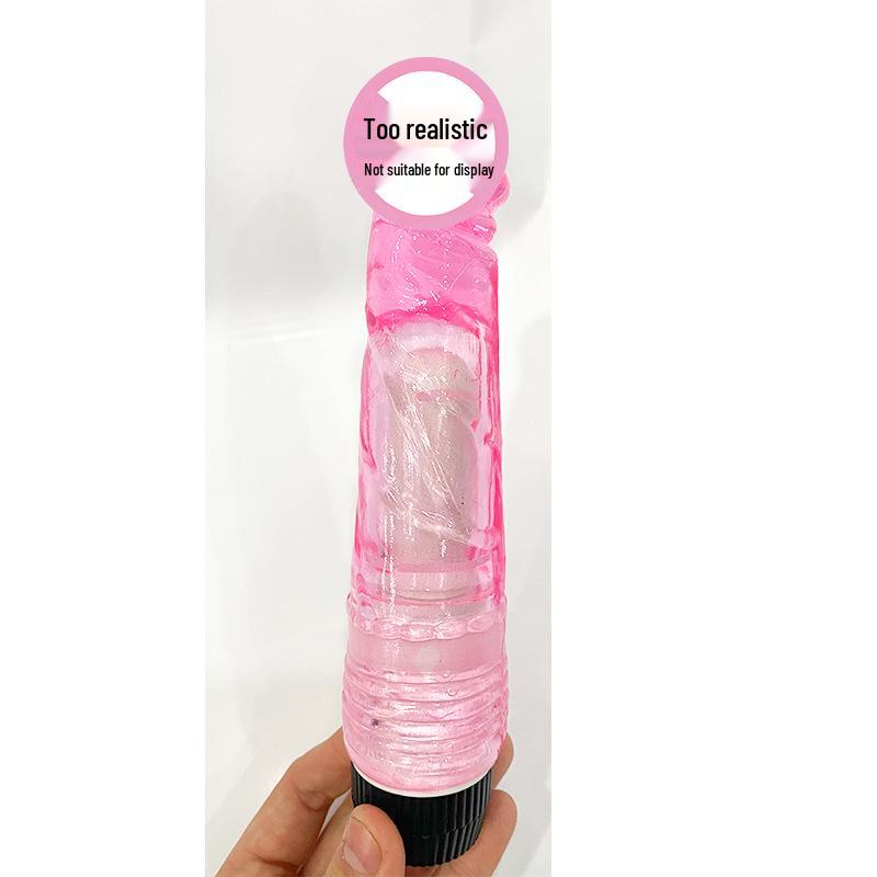 Night Companion Flesh-Tone Crystal Vibrator Dildo - Female Masturbator Erotik Toy