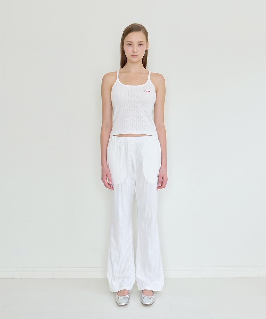 PISCESS Button-Up One-Mile Pants_Ivory