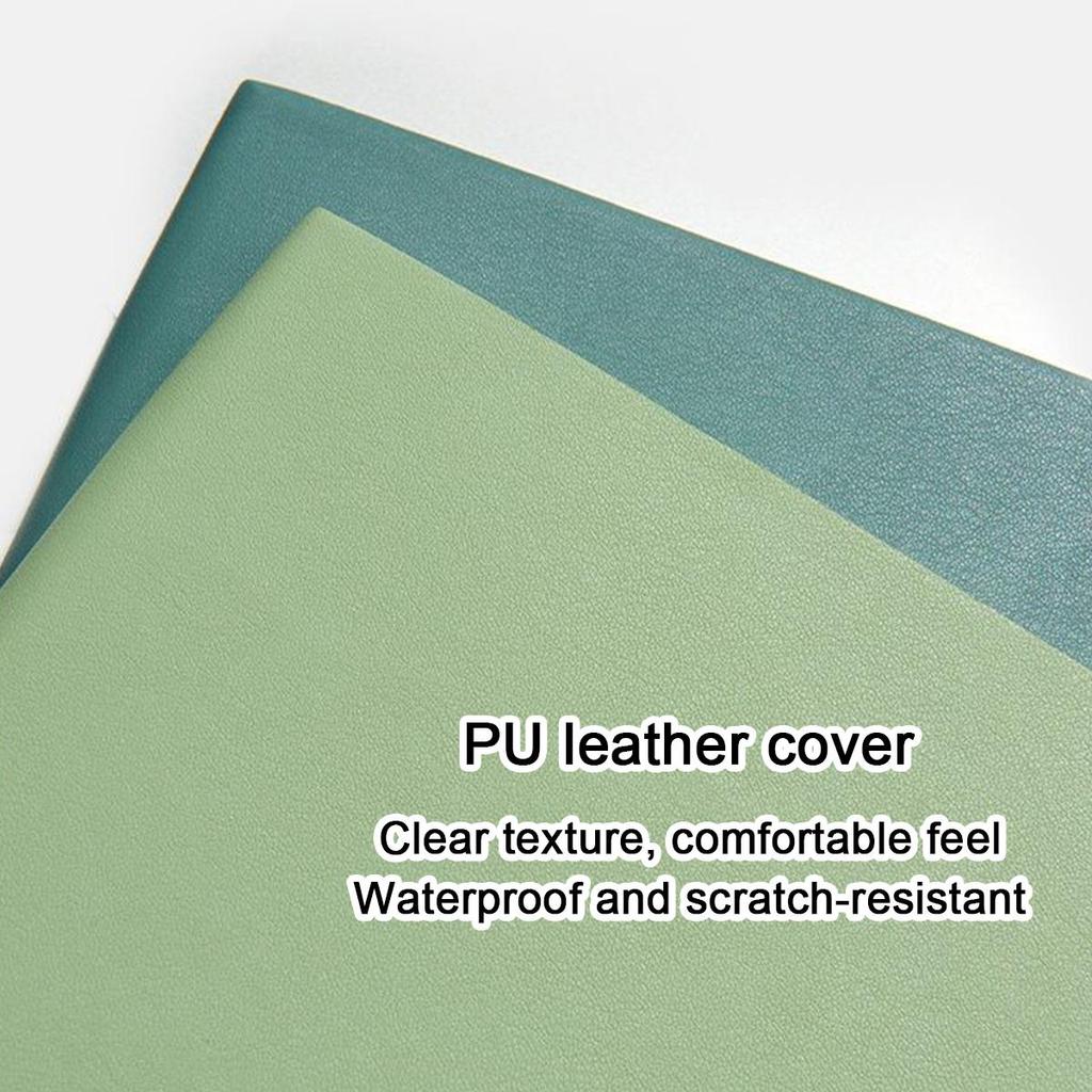 A5/B5 Soft Leather Study Notebook, Lined Pages, Business Meeting Record Book, Notepad, Student Diary, 98 Sheets, 196 Pages