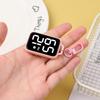 1Pc Led Keychain Pocket Watch Digital Display Electronic Watch For Youngster Student Backpacks Keys Pendant Timepiece Present