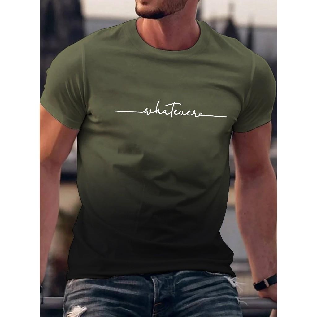 2 Latest 3D Printed Gradient T-shirts, Summer Short Sleeves, Neutral Breathable Street T-shirts