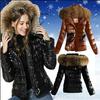 Outerwear Womens Faux Fur Coat With Large Collar For Streetwear Style