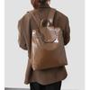 2025 Winter New Fashion Large Capacity Genuine Leather Women's Bag Trendy Cowhide Backpack Women's Casual Backpack Single Shoulder Crossbody