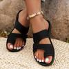 Sommer Damen Große Größe Atmungsaktives Netz Zehenabdeckung Flache Sohle Leichte Strand Sandalen Damen Hausschuhe Freizeitschuhe