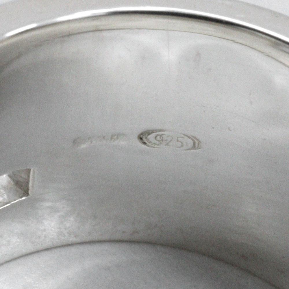 Gucci Markenring G Breitring Silber925 #6.4(US-Grösse) 10.8g Frauen Gebraucht