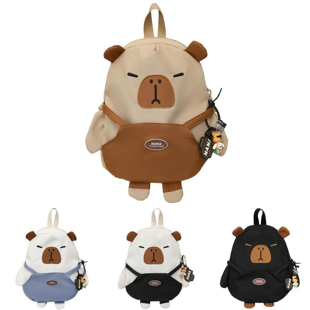 Street Style Breathable Nylon Backpack With Cushioned Straps For College Students Daily Commute