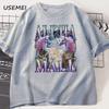 Alpha Male Unicorn Cat T-Shirt Men Ironic 90s Vintage Funny Rainbow Meme Tee Shirt Weird Cat T Shirt Casual Cotton Clothes