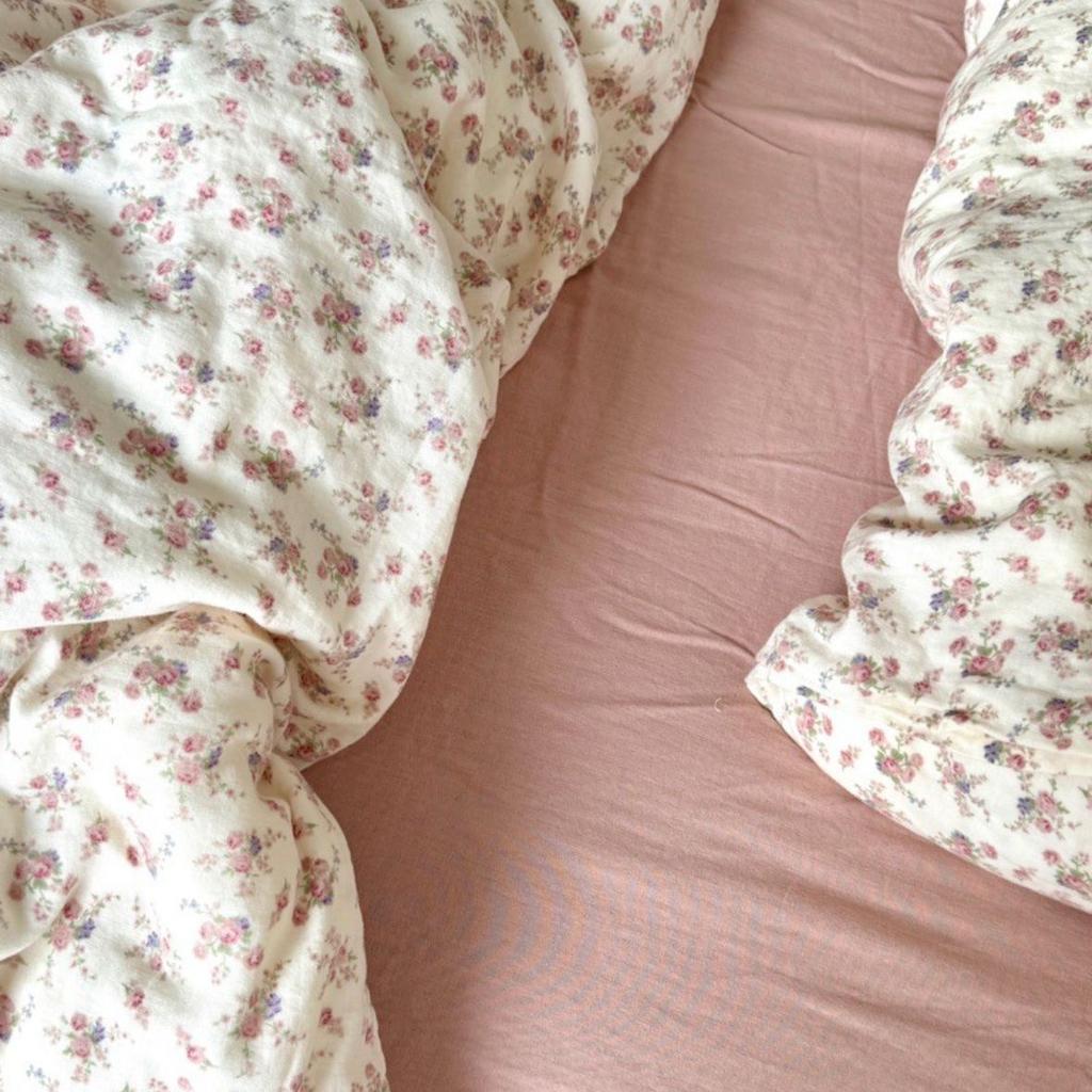 Live Broadcast Explosion Class A Maternal And Infant Grade Cotton Pure Cotton Double-Layer Yarn 4-Pcs Set Student Children'S Dormitory 3Pc Quilt Cover