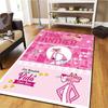 Tappeto Rosa Pantera per Soggiorno Camera da Letto Casa Decorazione Divano, Tappetino Antiscivolo per Giochi Bambini