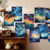 32pcs, Van Gogh Starry Night Postcards, Wall Stickers, Mailing Cards, Greeting Cards, DIY Postcards, Souvenir Postcards, Decorat