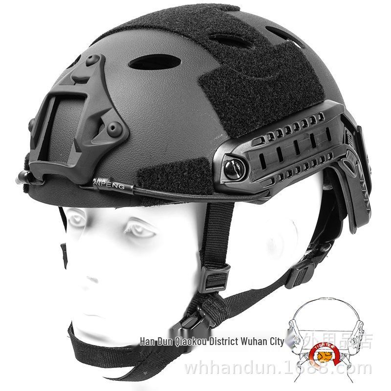 FAST Tactical Helmet with Adjustable Camouflage Cover - Breathable Military CS Protective Gear
